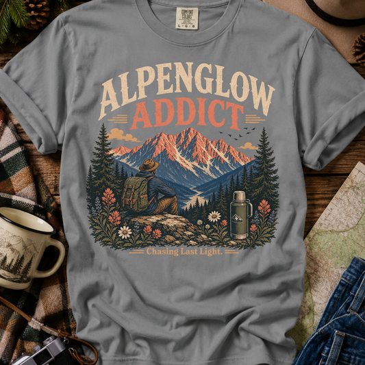 Alpenglow Addict Mountain Graphic T-Shirt