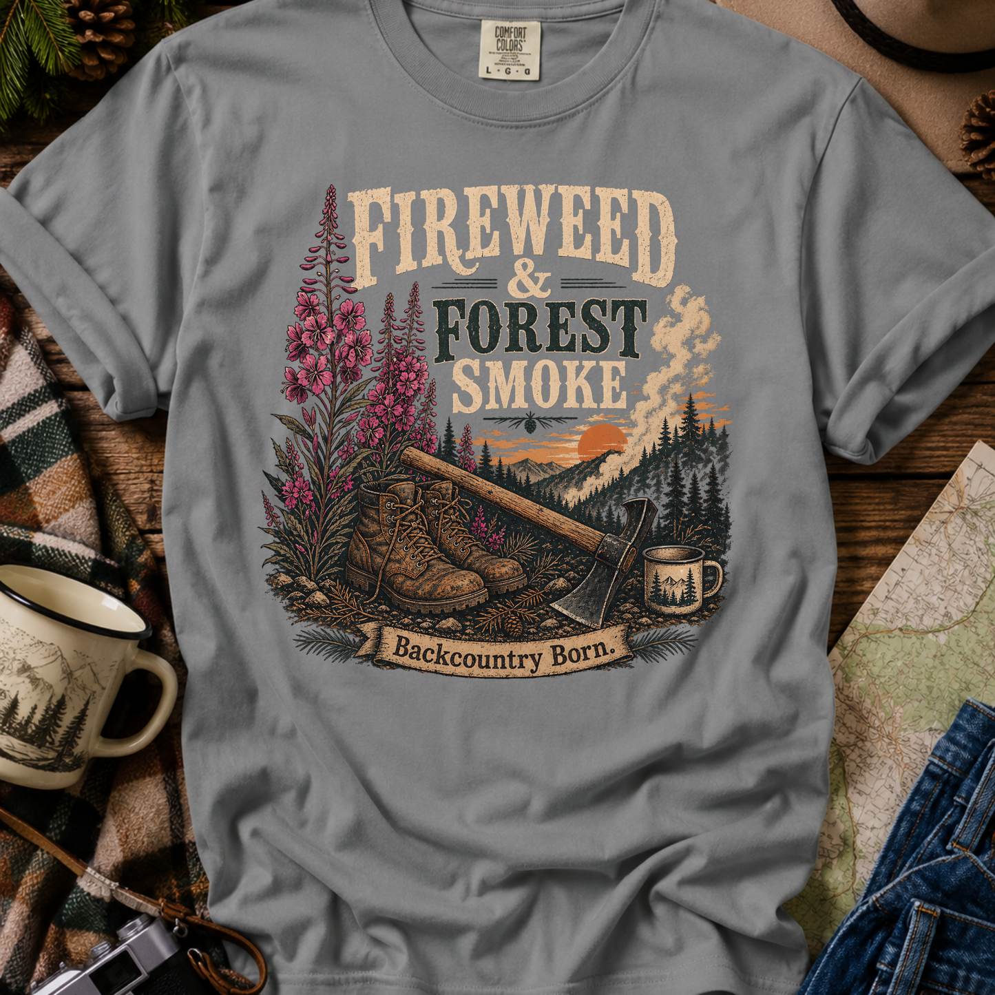 Fireweed Forest Smoke Tee